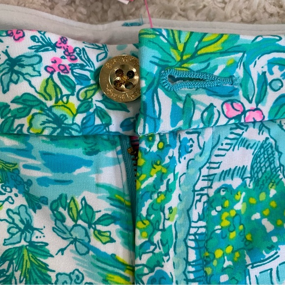 NWT Lilly Pulitzer Callahan Knit Short in Gustavia Green Sunshine City - Picture 5 of 7